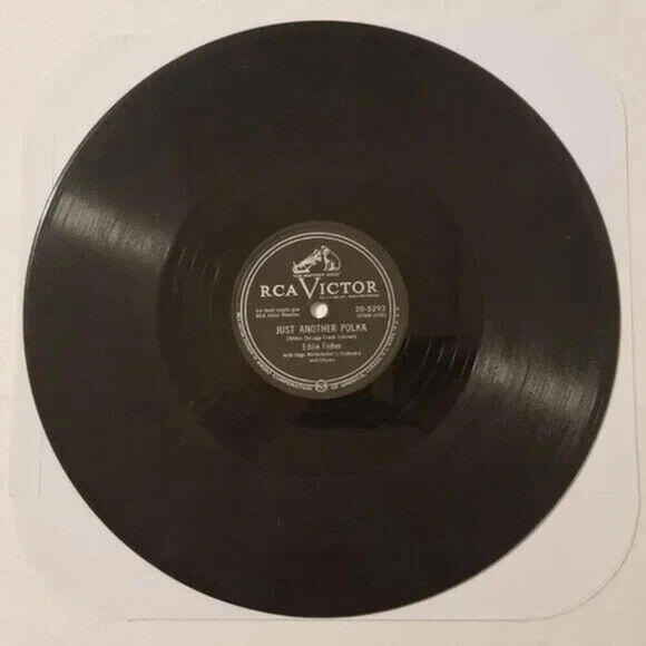 3/$25 Eddie Fisher 78 RPM Just Another Polka / I’m Walking Behind RCA 20-5293 - Picture 2 of 5